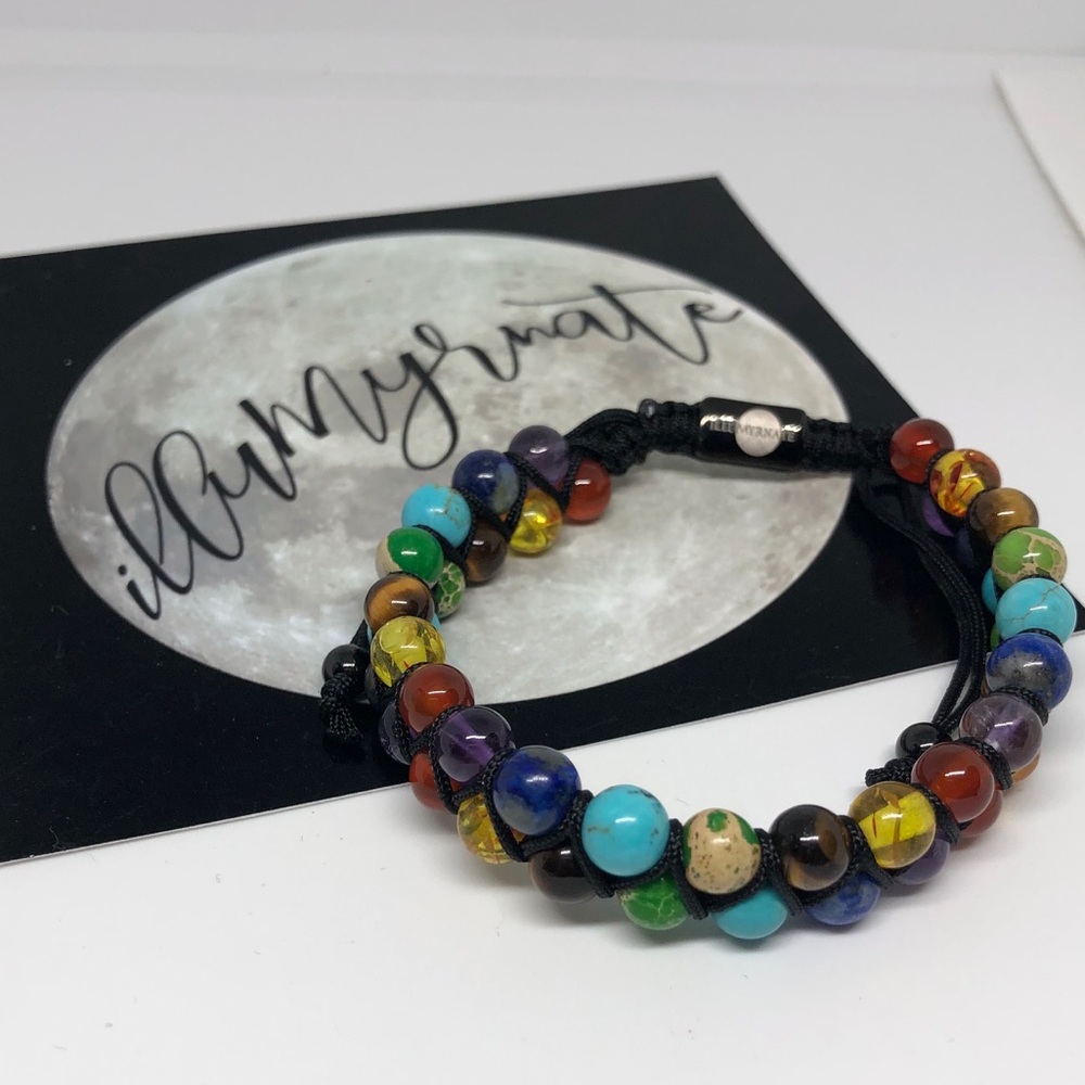 Natural 7 Chakra Multi Gemstone Bracelet